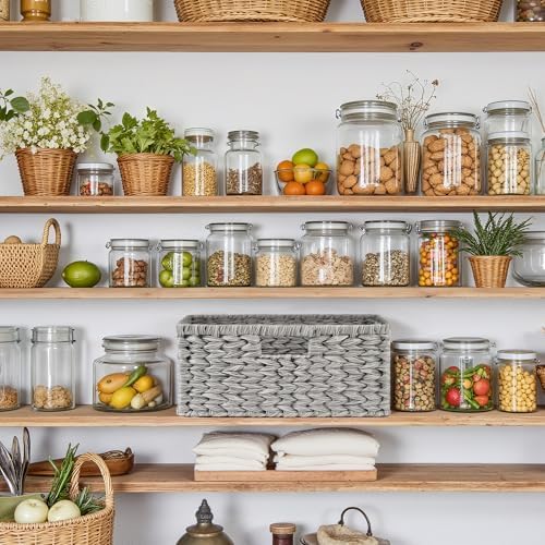 GRANNY SAYS Wicker Storage Baskets for Shelves, Wicker Baskets, Gray, 1Pack - Image 7