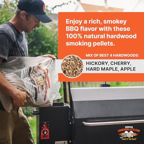 CookinPellets Perfect Mix Natural Hardwood Hickory, Cherry, Hard Maple, and Apple BBQ Grill Wood Pellets for Pellet Grill and Pellet Smoker, 40 Lb Bag - Image 3