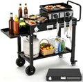 COZEER Portable Grill Table for Blackstone Griddle, Grill Cart with Caddy by Unknown