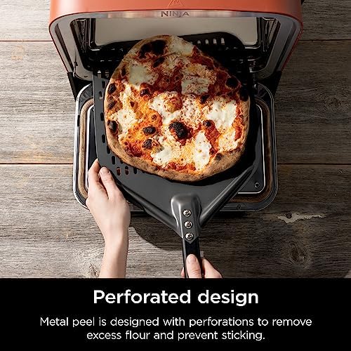 Ninja Woodfire Perforated Pizza Peel, for OO100, Aluminum, Grey/Black - Image 3