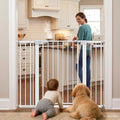36” Tall Pet Gate with Door 29.7-48.8” Wide Adjustable Baby Gate by doktorbaby