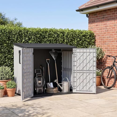 Outdoor Storage Box & Cabinet 36 Cu Ft, Patio Storage Box, White by Unknown