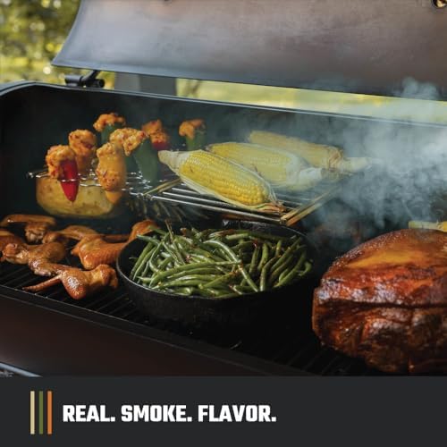 Oklahoma Joe's Highland Offset Reverse Flow Offset Charcoal Smoker and Grill With 1093 sq. in. Cooking Area in Black - Image 7