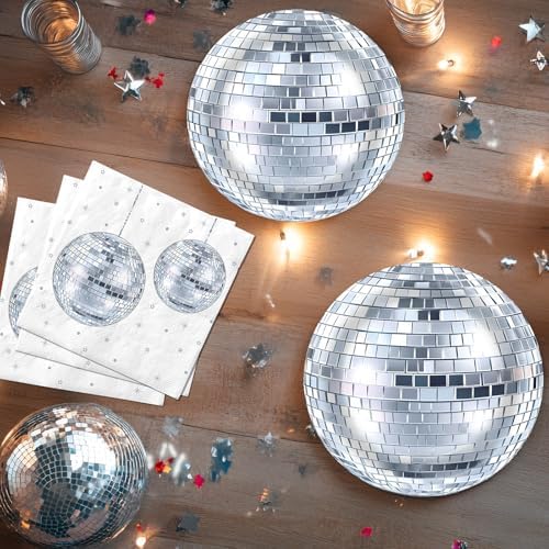 Disco Party Decorations - Disco Party Plates and Napkins for Kids Birthday Party, Serves 40 Guests - Image 5