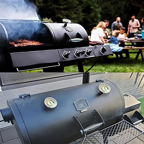 3 1/8” Accurate Luminous BBQ Thermometer Gauge 2 Pcs for Oklahoma Joe’s Smokers 3695528R06 & Most Charcoal Pellet Wood Pit Smoker Grills, 1/2 NPT Male Thread Temperature Gauge Replacement, Thermostat - Image 7