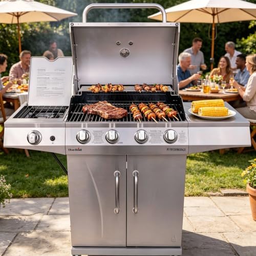 DELSbbq Grill Warming Rack for Charbroil Performance 4 Burner Grills - Image 7