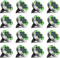 btfarm 16 Pack Solar Lights Outdoor Waterproof, 8 LED Solar Ground Lights by btfarmdecorativelighting