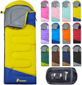 PTEROMY Sleeping Bags for Adults, Lightweight and Machine Washable, Water Resistant Backpacking Camping Sleeping Bag for Warm Cold Weather, Camping Essentials for Hiking Travel by PTEROMY