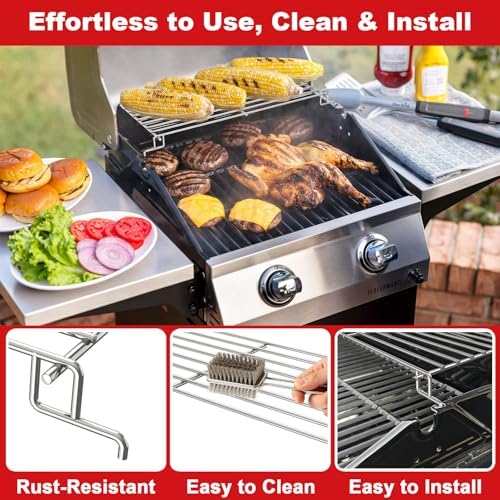 DELSbbq Grill Warming Rack for Charbroil Performance 2 Burner Grills - Image 5