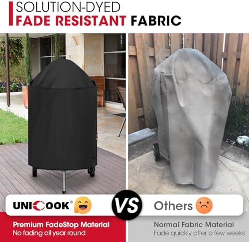 Unicook Waterproof Kettle Cover for 22-Inch Charcoal Grill, 28" Dia x 35" H - Image 4
