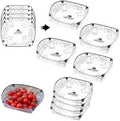MIUPOO Collapsible Plate Set,Portable Mess Kit,Food Grade Material Free Folding Plate for Lunch Family Picnic, 8×7.5×2.2 Inches,4 Pieces. by WelcometoMIUPOO