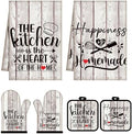 Sratte 6 Pcs Kitchen Decor Accessories Set, Kitchen, White Wood Grain by Sratte