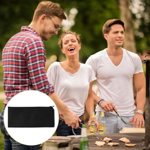 4pcs Barbecue Tool Holder Bag, Portable Canvas Storage Organizer - Image 4