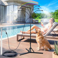 6-Nozzle Adjustable Standing Misters for Outside Patio - Stand Misting System for Cooling Outdoor Areas, Easy to Install & Maintain, Custom Coverage, Durable for Backyard Use. by KENSOSO