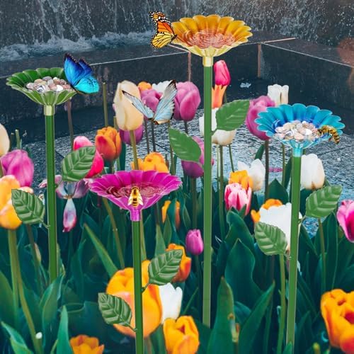 4 Pack Bee Watering Station, Bee Bath for Garden Outdoor Yard Decor - Image 3