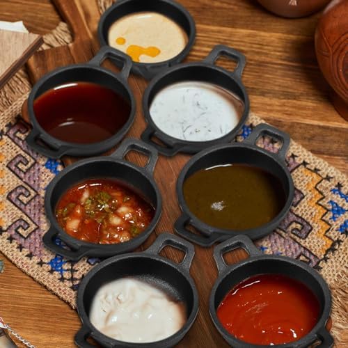 Ziliny 4 Pack Mini Cast Iron Skillets 4 x 4 x 1.2 Inch Cast Iron Pan - Image 2