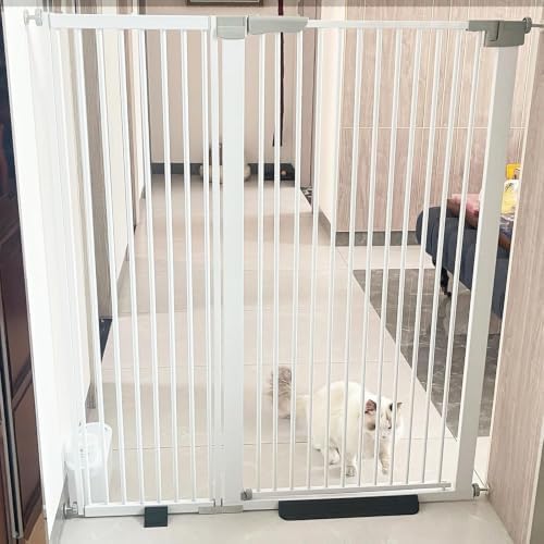 Rgqphantom 41" Tall Safety Pet Gate,Adjustable 29.92"-43.71" Wide(White) - Image 3