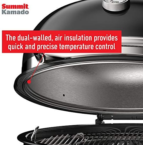 Weber® Summit® Kamado S6 Charcoal Grilling Center with Gas Ignition, Black - Image 4