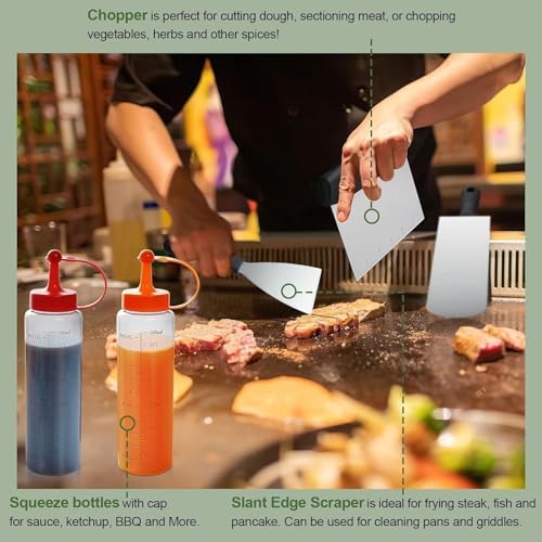 Barbecue Tools Set, 35 Pcs Stainless Steel BBQ Cooking Spatula Set Grill Tools for Party and Outdoors (35) - Image 3