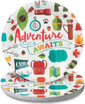 Fun Express Adventure Awaits Camp Party Dinner Plates, 8 Pieces by FunExpress