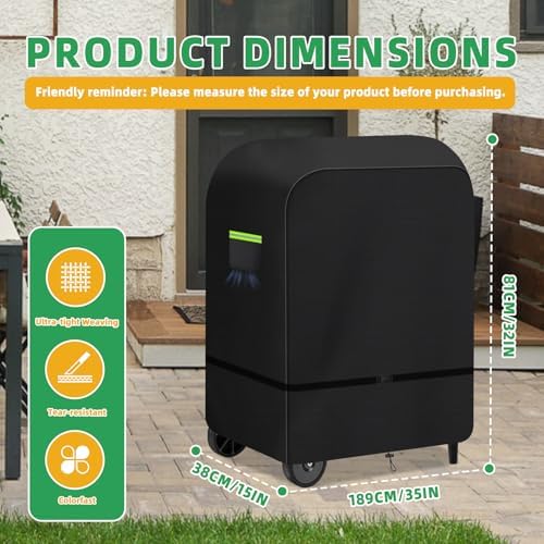 BBQ Grill Cover for PK 300 Grill & Smoker, 600D Barbecue Protective Cover - Image 2