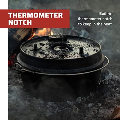 Camp Chef Cast Iron Dutch Oven, Pre-Seasoned, 9.33 qt - Image 6
