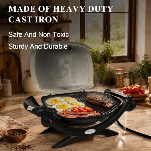 QuliMetal Cast Iron Griddle for Weber Q100, Q120, Q1000 and Q1200 - Image 4
