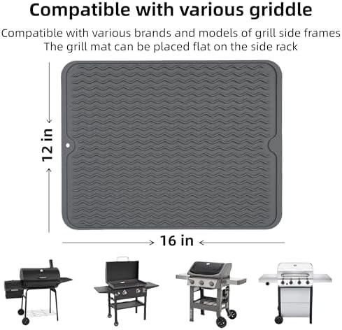 Silicone Grill Tool Mat for Blackstone Griddle Side Shelf Spatula Mat - Image 2