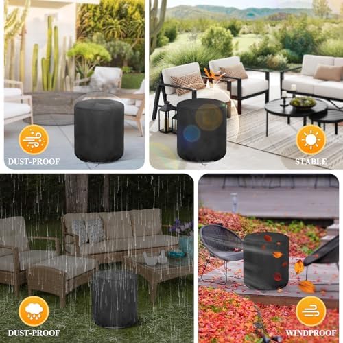 Patio Cool Bar Table Cover for Outdoor Cooler Side Table Cover-18.5D x 20H - Image 6