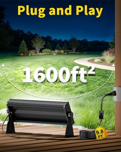 150W 18000LM Shop Light Bay Lighting, IP66 for Garage Workshop, 2 Pack - Image 3