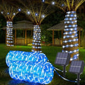 Solar Rope Lights, 2 Pack Total 66ft 200LED Solar String Lights, 8 Modes by Jnaurb