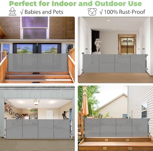 Reinforced 37" Tall x 155" Extra Wide Retractable Baby Gate, Indoor/Outdoor - Image 4