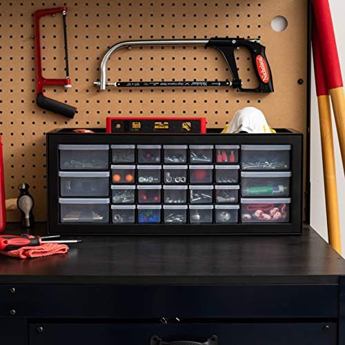 IRIS USA 26-Drawer Teacher Toolbox, 2 Pack, Craft Storage Drawers, Black - Image 2