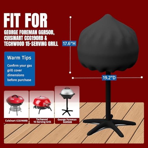 SHINESTAR Grill Cover for George Foreman, Heavy Duty Waterproof - Image 3