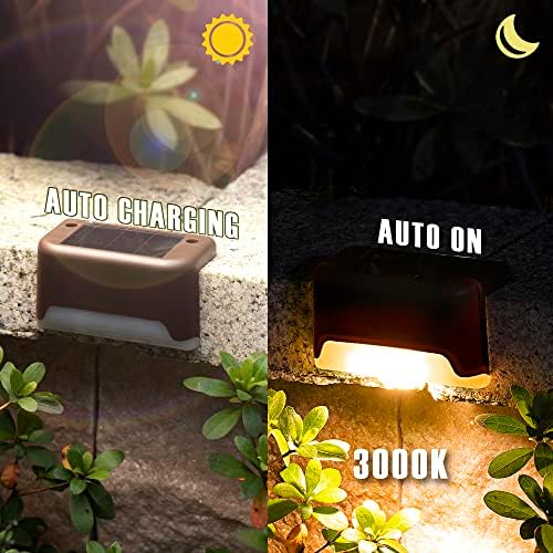 GIGALUMI Led Solar Deck Lights, 16 Pack，Waterproof, Warm White - Image 5