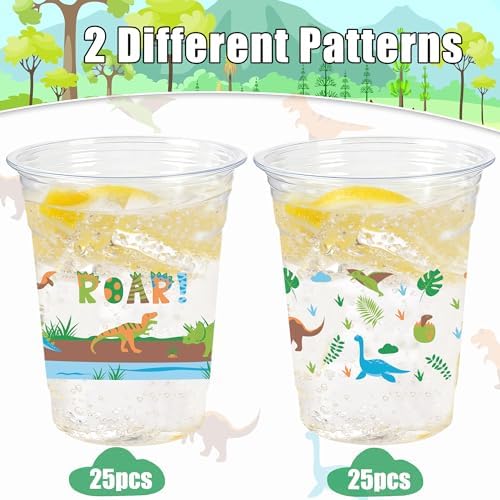 Dinosaur Disposable Cups for Dino Birthday Party Supplies Decorations - Image 4