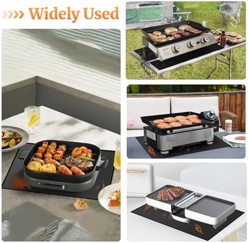18 x 15 Inch Heat Resistant Grill Mats for Outdoor Grill - Image 7