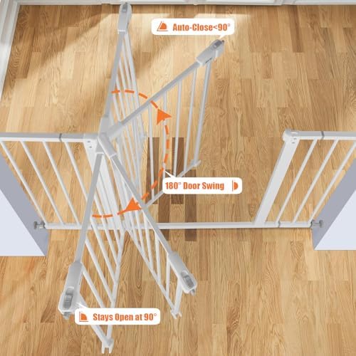 keny 29"-42.5" Baby Gate for Stairs, Auto Close Safety Dog Gate - Image 5