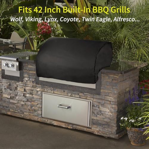 Built in Grill Cover for 42 Inch Outdoor Barbecue Grill Cover - Image 6
