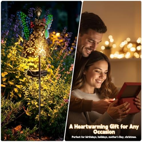 SRNPMIU Angel Solar Lights Outdoor Decor, Solar Angel Garden Decorations - Image 6