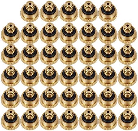 KUWAN 0.016" Orifice (0.4mm) Thread UNC 10/24 Brass Misting Nozzles 30PCS by KUWAN