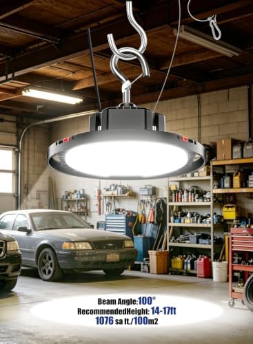 160W UFO LED High Bay Light, 24,000LM, 5000K Daylight, 6-Pack - Image 6