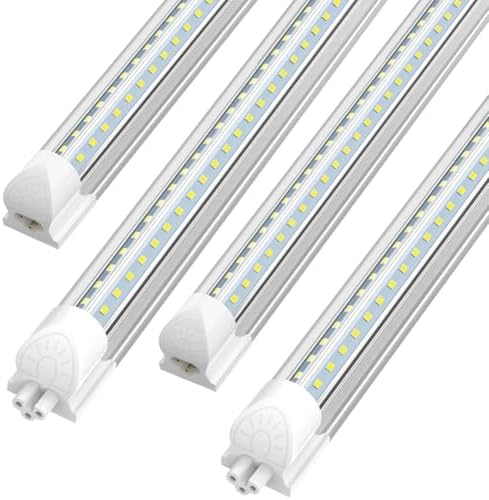SHOPLED 8FT LED Shop Light 100W 15000LM 6000K ETL Certified 4-Pack by SHOPLED