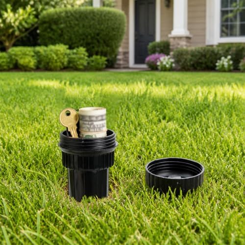 Realistic Sprinkler Head Key Hider, Outside Hide a Key Storage, M - Image 5
