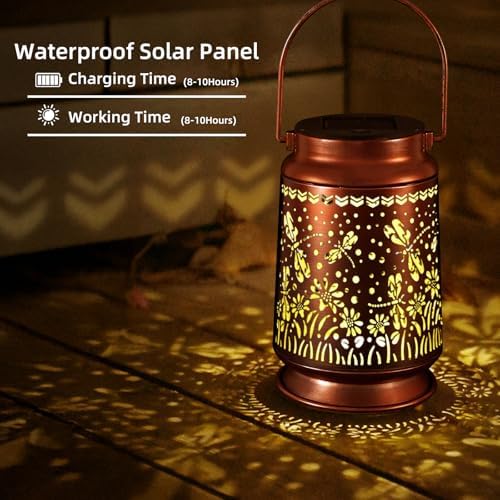 Solar Lanterns Outdoor Waterproof Gifts for Women Grandma Gifts - Image 3