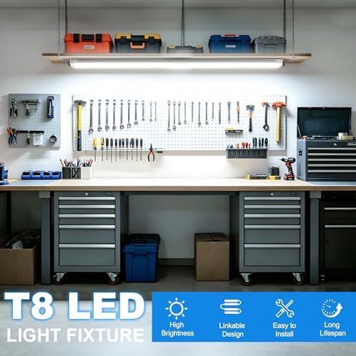 SHOPLED LED Shop Lights 3FT, 34W 4760LM 5000K Daylight White, V-Shape - Image 5