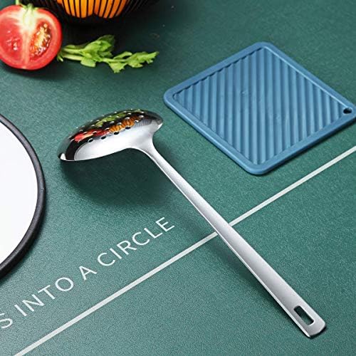Stainless Steel Skimmer, Berglander Metal Strainer, Kitchen Cooking Skimmers For Non-Stick Cookware, Non-Stick And Heat Resistant, Dishwasher Safe, Easy to Clean - Image 4