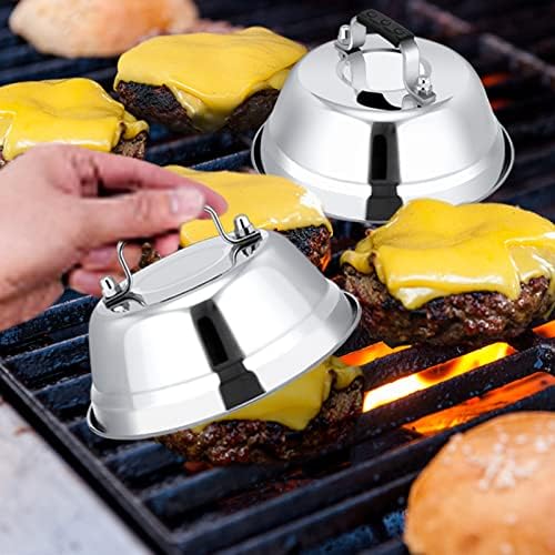Leonyo 6.5IN Stainless Steel Griddle Basting Cover Dome, 2 Pack - Image 5