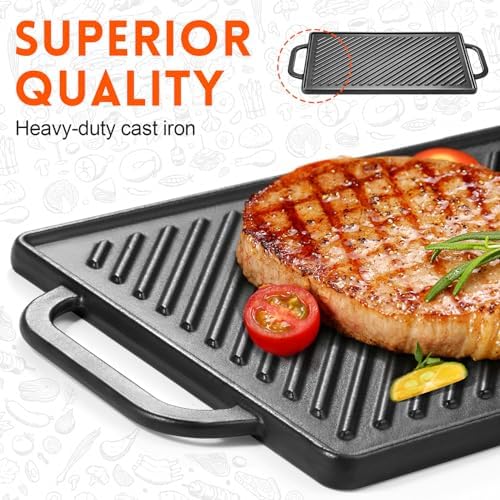 GGC Cast Iron Reversible Griddle - Image 4