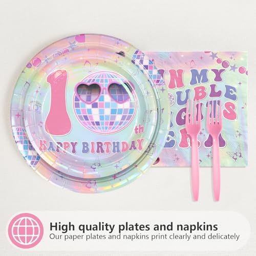 96Pcs 10th Birthday Party Decorations for Girls, Serves 24 - Image 4